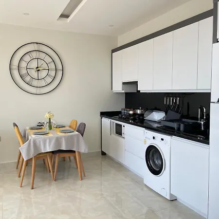 Sea View 1Br Apt - Steps To Beach - Modern Residence Lejlighed Alanya